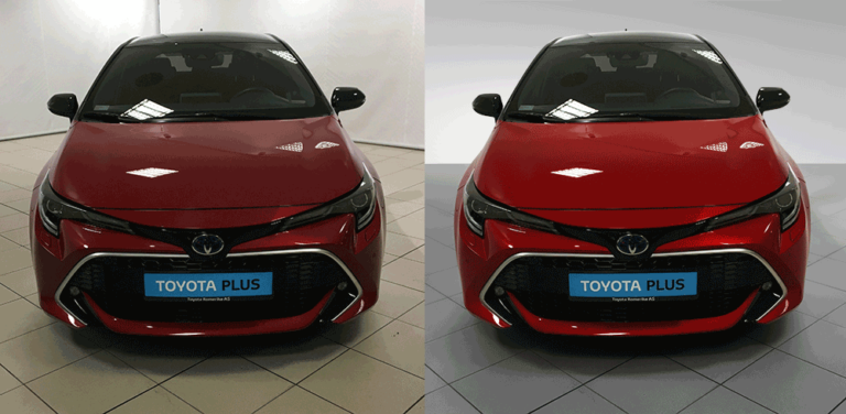 Car image retouching and color variants